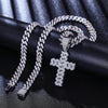 Bling/Diamond Sterling Cross Necklace