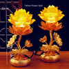 Lotus Buddha (LED) Lamps (pair)