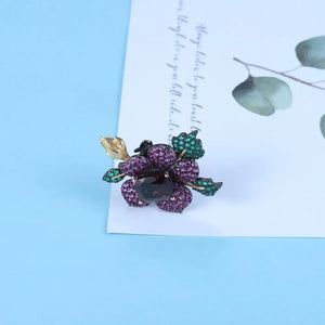 Handmade Garnet (925 Sterling) Flower Necklace (USA)