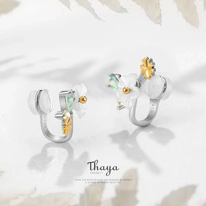 Sun Flower S925 Silver (Clip Earrings)