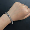 Viking Twist Cuff Bangle (925 Sterling Silver)