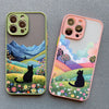 Black Cat/Landscape iPhone Cases
