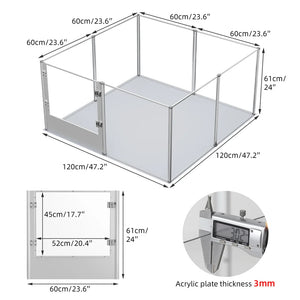 Large Dog Playpen (waterproof pad)