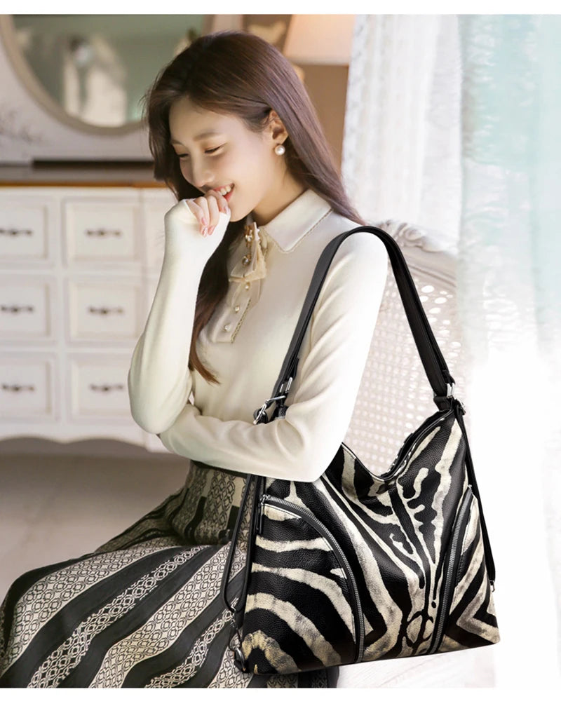 Zebra Fashion Handbag/Backpack