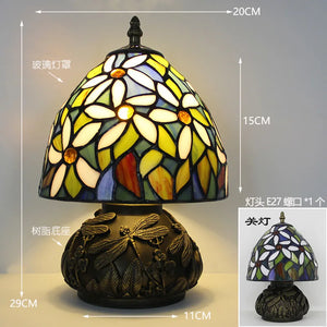 French Table Lamps (Stained Glass)