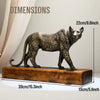 Antique (Bronze) Leopard Statue