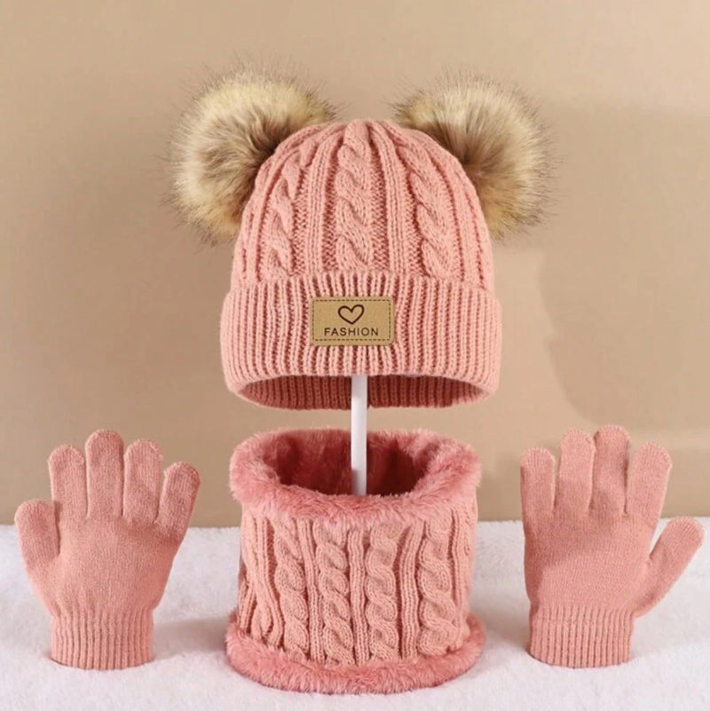 Winter Baby Hat/Glove Set (3pc)