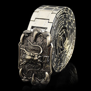 Retro-Dragon Steel Men's Belt