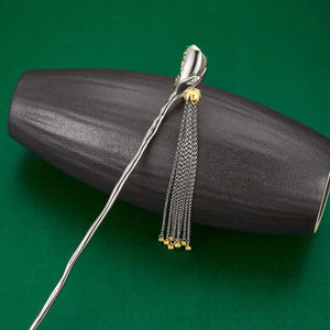 Orchid Jade (S925 Sterling) Hairpin