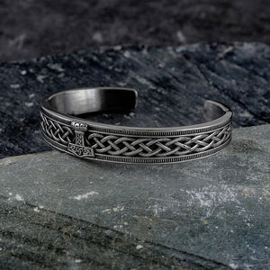 Viking 316L Stainless Steel Cuff Bracelet