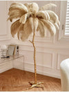 Ostrich Feather Floor Lamp