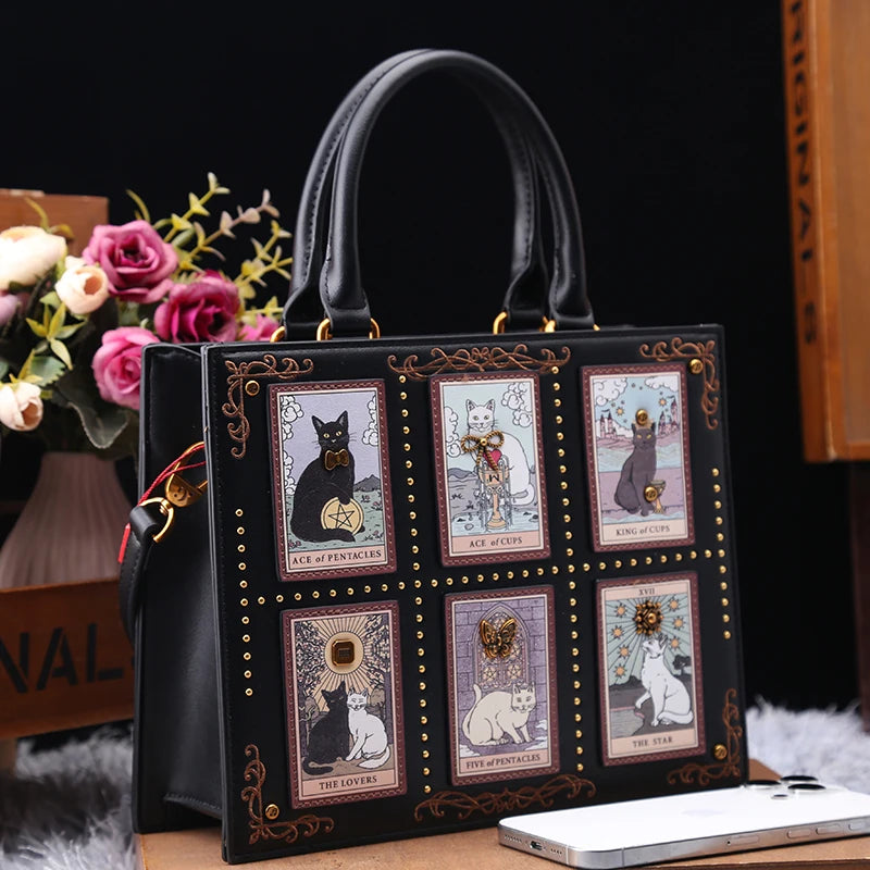 Lady (Cat Print) Fashion Handbag
