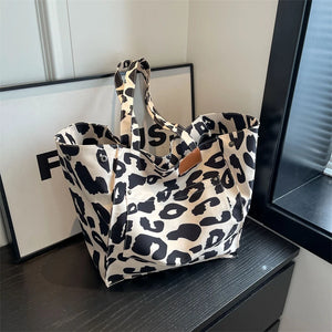 Leopard Print (Canvas) Beach Bags