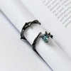 Blue Rose Design Rings