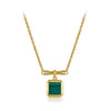 NECKLACE 18k Gold (Malachite Lapis) Gemstone