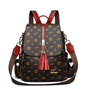 Leather Ladies (Kangaroo/Design) Backpack