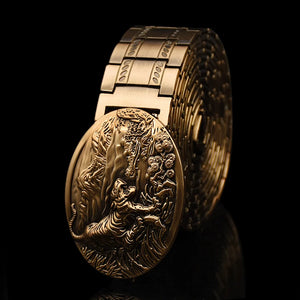 Retro-Dragon Steel Men's Belt