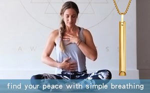 BREATHING Anxiety/Mindfulness Positive Relief Necklace