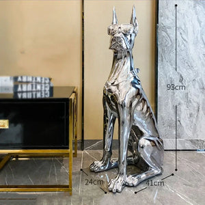 Doberman Decor Sculpture