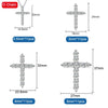 Moissanite/Diamond Cross Necklace (18k Certificate)