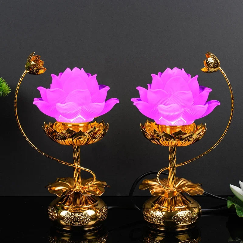 Lotus Buddha Lamps (pair)