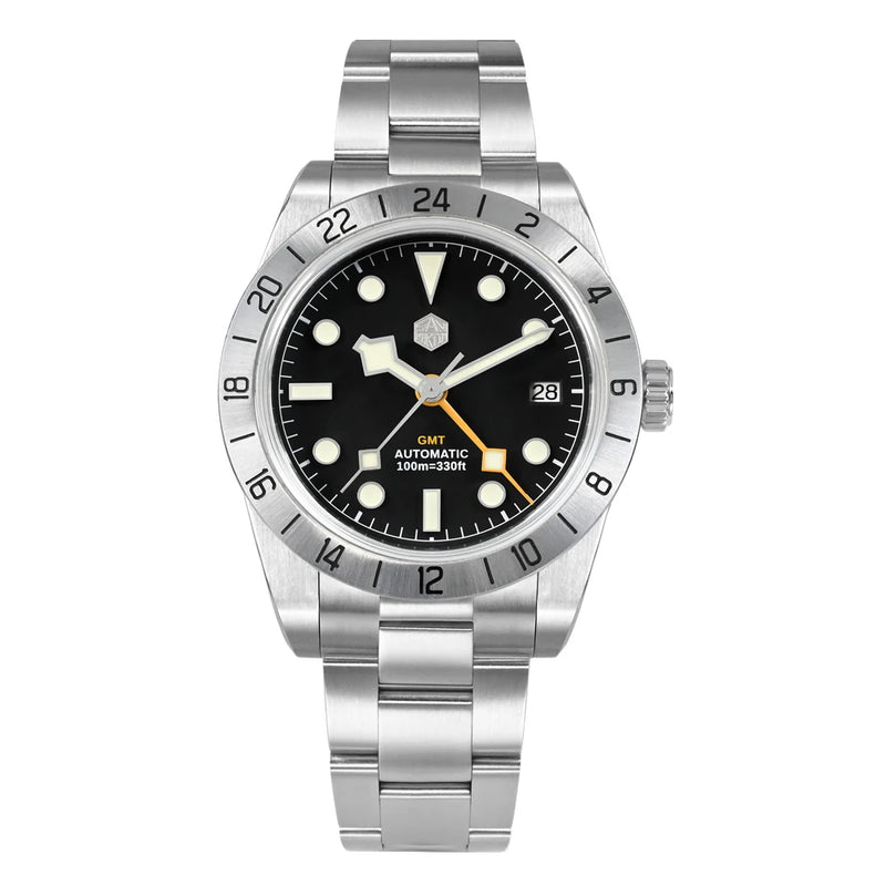San Martin Pink Dial GMT/NH34 Classic Watch