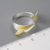 Whale 18K Gold/Sterling Ring