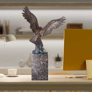 Bronze/Marble Eagle Statue