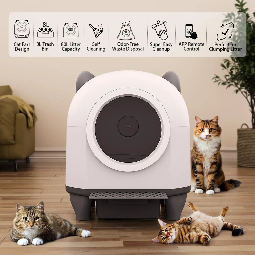 CAT EAR (80L Self Cleaning Litter Box) (USA)