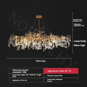 Luxury French (Branch) Chandelier