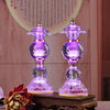 Buddha Crystal Lotus Lamps (pair)