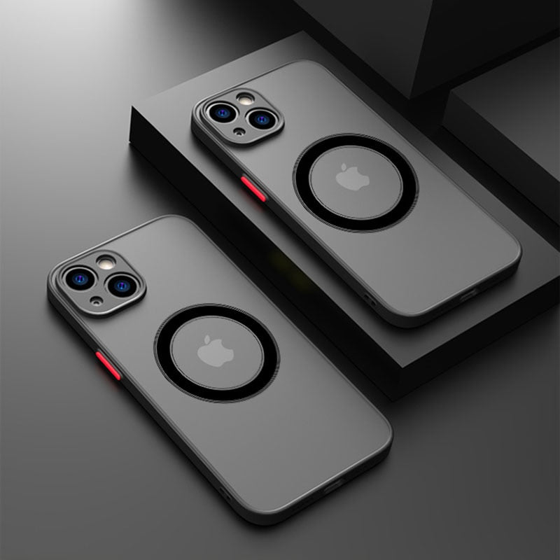 Matte Magnetic Armor Phone Cases