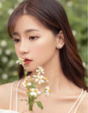 Sun Flower S925 Silver (Clip Earrings)