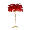 Ostrich Feather Floor Lamps (Certified)