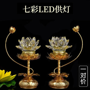 Lotus Buddha Lamps (pair)