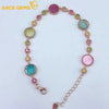Bracelet Tourmaline (925 Sterling Silver)