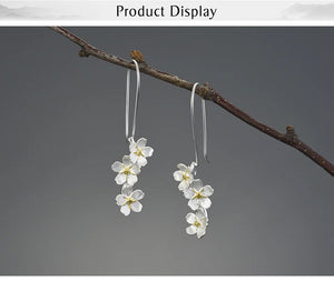 Elegant Forget-me-not Flower (Sterling) Earrings