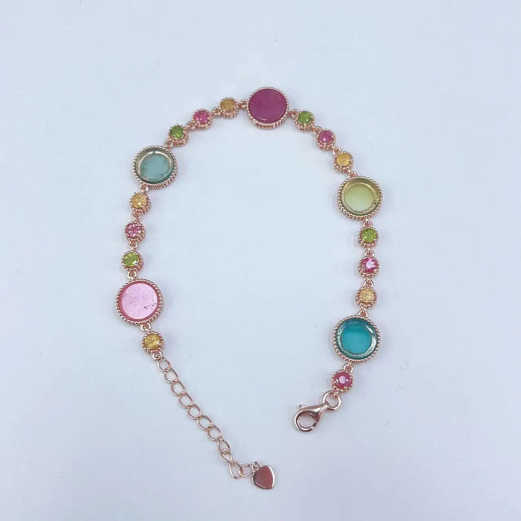 Bracelet Tourmaline (925 Sterling Silver)