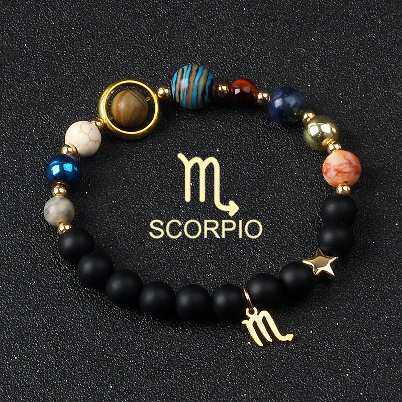 Natural Stone Constellation Bracelets