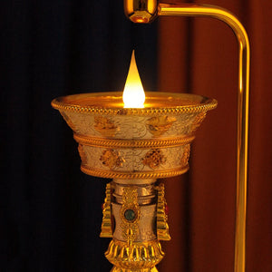 Buddhist Prayer Wheel Lamp