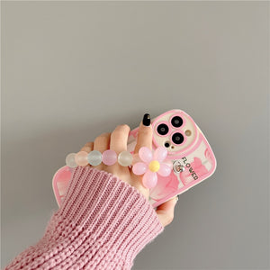 Cute Pearl Flower - Wrist Phone Cases