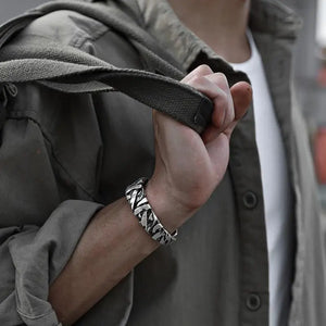 Braided Mens Cuff Bracelet