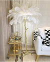 Ostrich Feather Floor Lamp