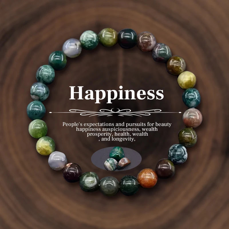 Natural Stone (Happiness) Bead Bracelets