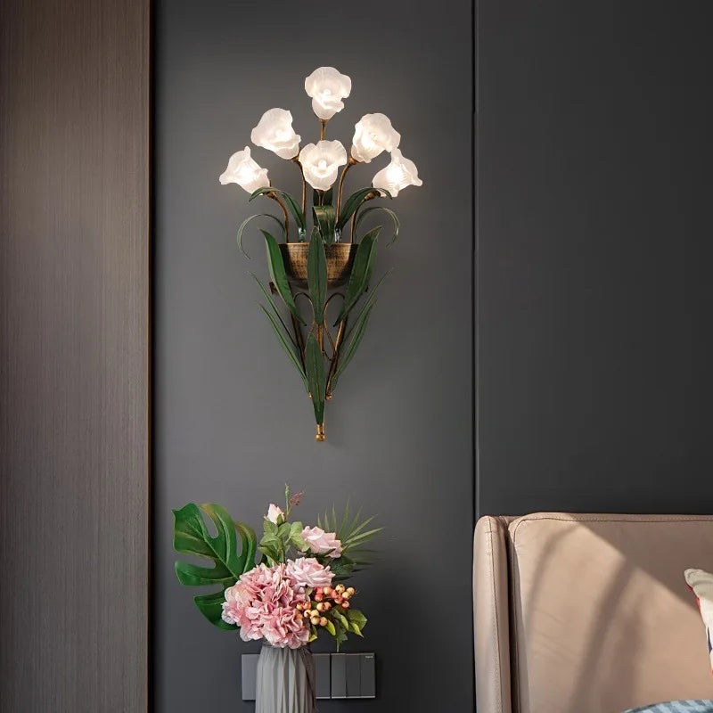 French (Leaf Flower) Wall Lights