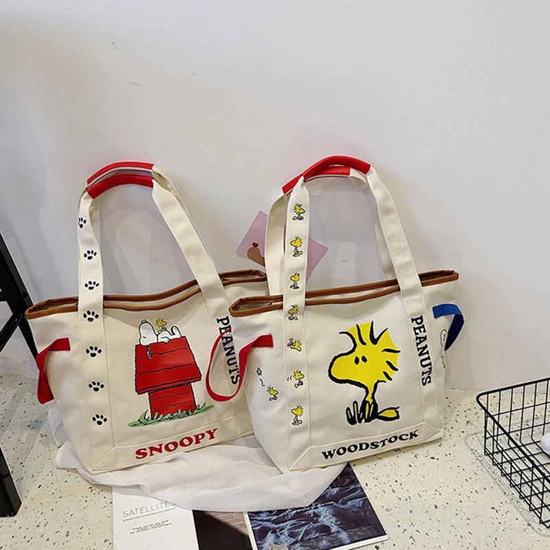 Snoopy/Woodstock Tote Bags