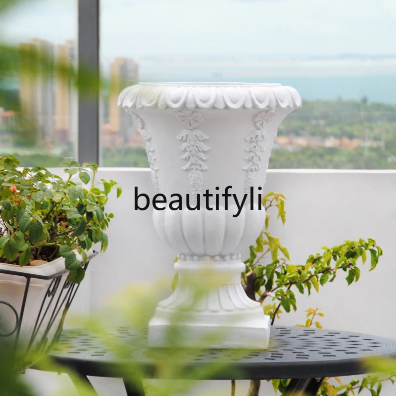 European Decor Flower Pot