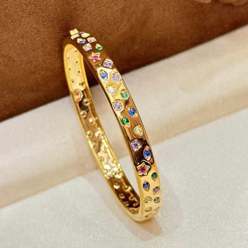 Rainbow Diamond (S925 Pure Silver) Bracelet