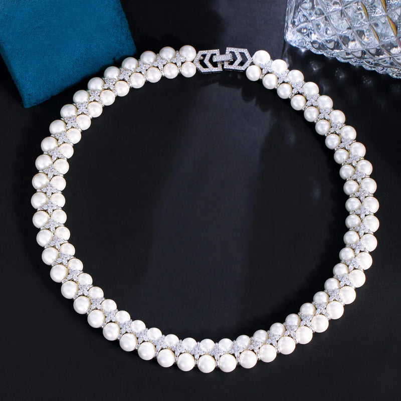 Dubai Pearl Bridal Necklace