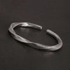 Viking Twist Cuff Bangle (925 Sterling Silver)